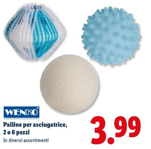 Wenko - Palline Per Asciugatrice, 2 O 6 Pezzi