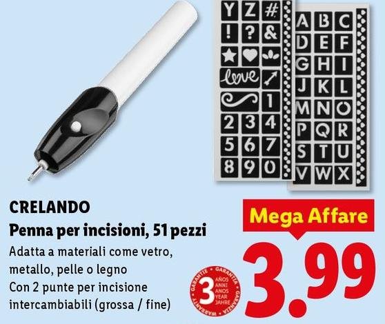Crelando - Penna Per Incisioni, 51 Pezzi