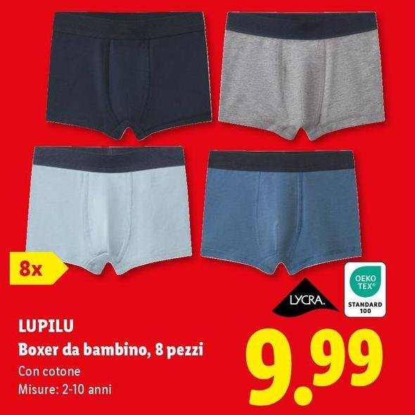 Lupilu - Boxer Da Bambino, 8 Pezzi