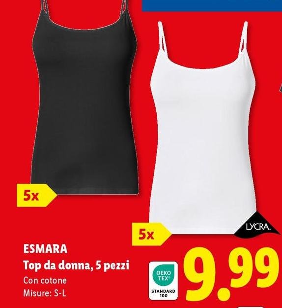 Esmara - Top Da Donna, 5 Pezzi