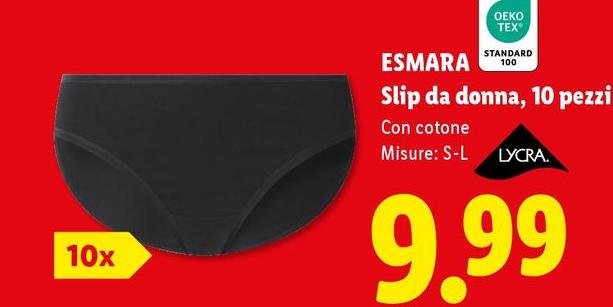 Esmara - Slip Da Donna, 10 Pezzi