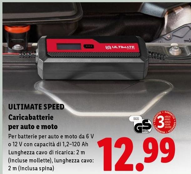 Ultimate Speed - Caricabatterie Per Auto E Moto
