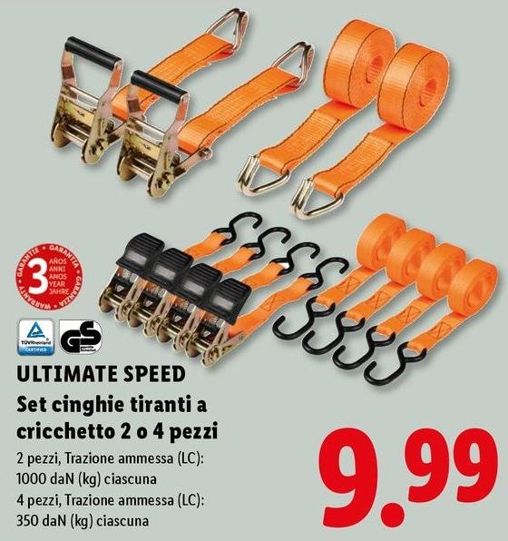 Ultimate Speed - Set Cinghie Tiranti A Cricchetto 2 O 4 Pezzi