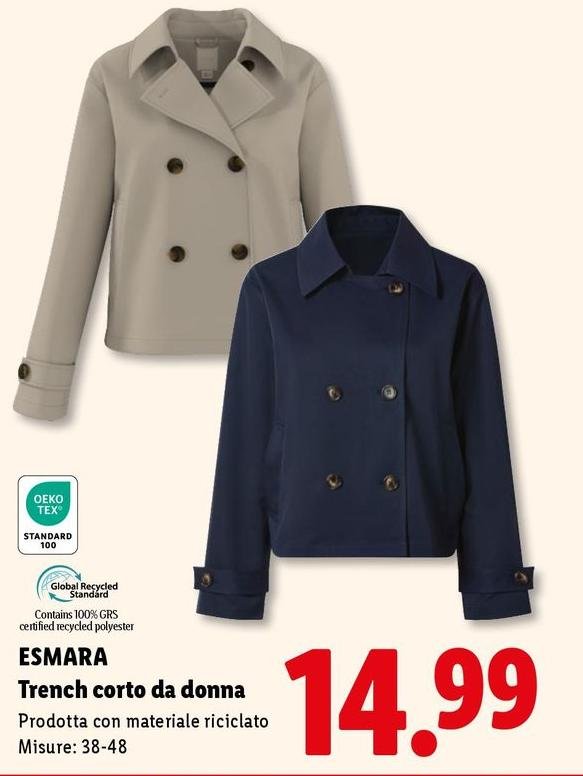 Esmara - Trench Corto Da Donna