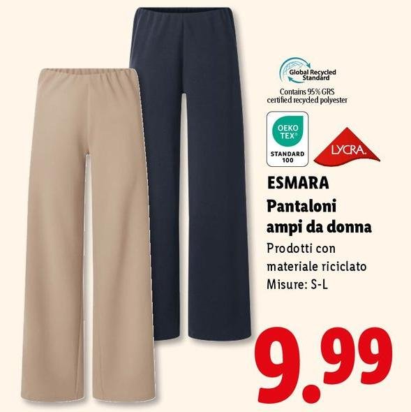 Esmara - Pantaloni Ampi Da Donna