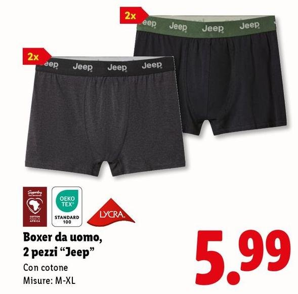 Jeep - Boxer Da Uomo, 2 Pezzi