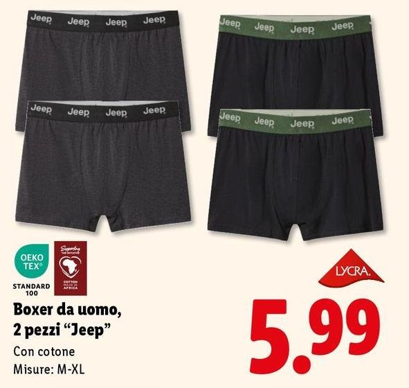 Jeep - Boxer Da Uomo, 2 Pezzi