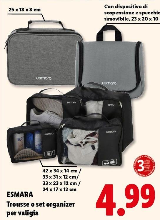 Esmara - Trousse O Set Organizer Per Valigia