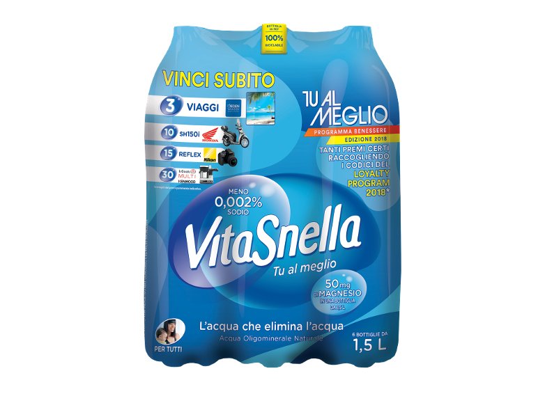 Vitasnella Acqua oligominerale naturale