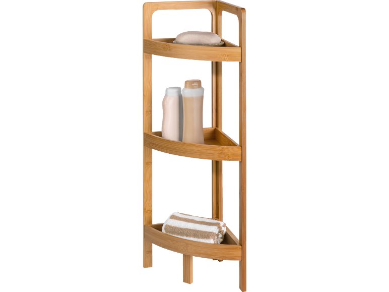 Cesto portabiancheria o portaoggetti angolare in bambù