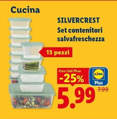 Silvercrest - Set Contenitori Salvafreschezza