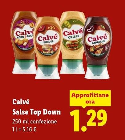 Calvè - Salse Top Down