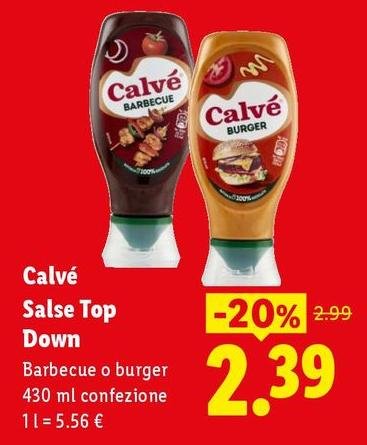 Calvè - Salse Top Down