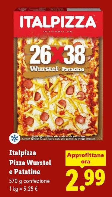 Italpizza - Pizza Wurstel E Patatine