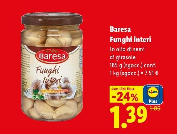Baresa - Funghi Interi