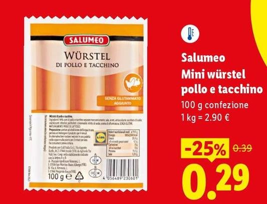 Salumeo - Mini Würstel Pollo E Tacchino