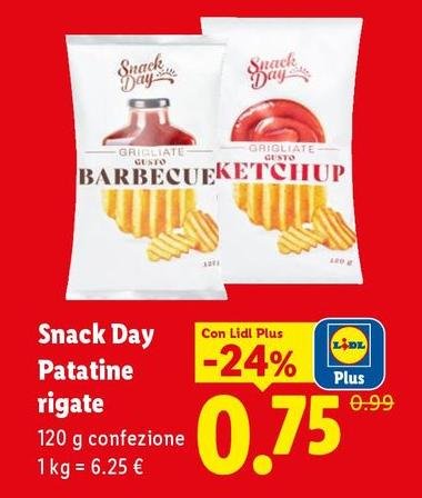 Snack Day - Patatine Rigate