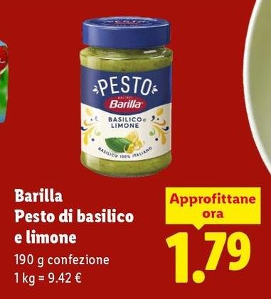 Barilla - Pesto Di Basilico E Limone