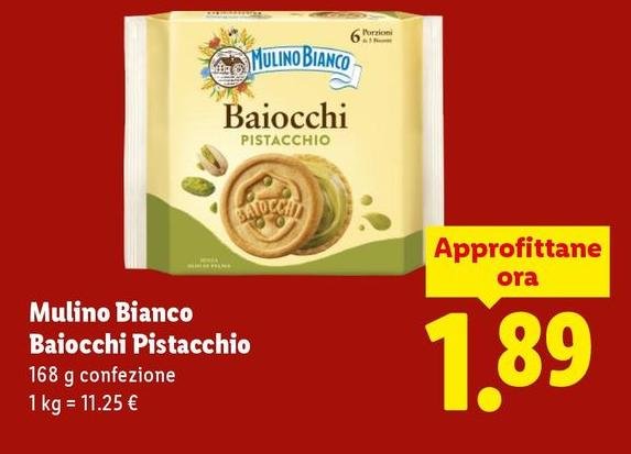 Mulino Bianco - Baiocchi Pistacchio