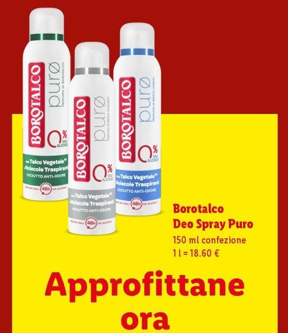 Borotalco - Deo Spray Puro