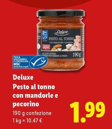 Deluxe - Pesto Al Tonno Con Mandorle E Pecorino