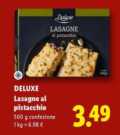 Deluxe - Lasagne Al Pistacchio