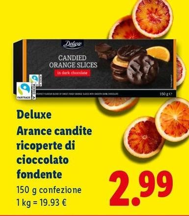 Deluxe - Arance Candite Ricoperte Di Cioccolato Fondente