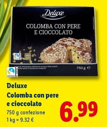 Deluxe - Colomba Con Pere E Cioccolato