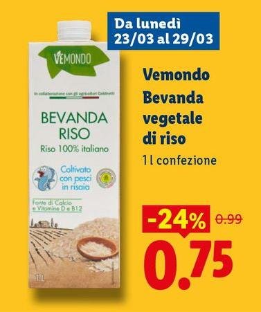Vemondo - Bevanda Vegetale Di Riso