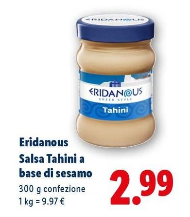 Eridanous - Salsa Tahini A Base Di Sesamo