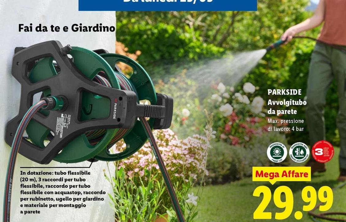 Parkside - Avvolgitubo Da Parete