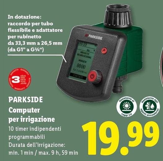 Parkside - Computer Per Irrigazione