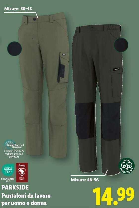 Parkside - Pantaloni Da Lavoro Per Uomo O Donna