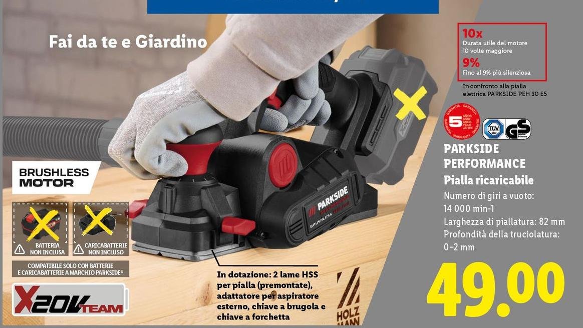 Parkside Performance - Pialla Ricaricabile