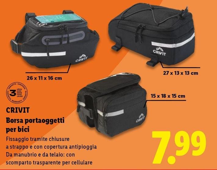 Crivit - Borsa Portaoggetti Per Bicci