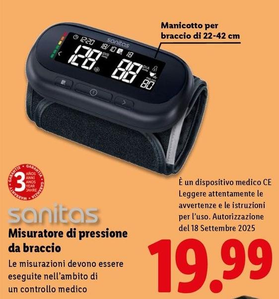 Sanitas - Misuratore Di Pressione Da Braccio