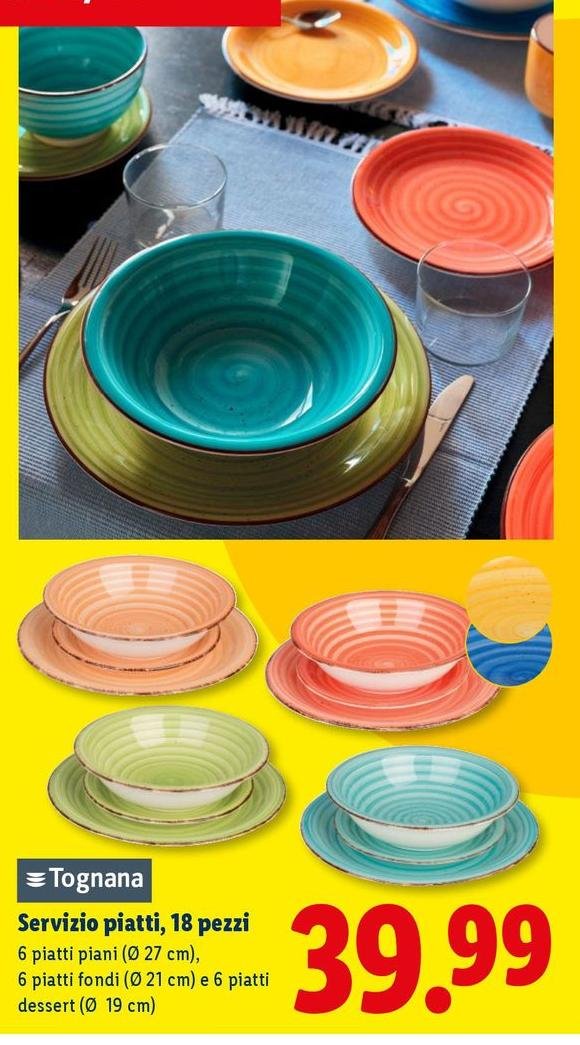 Tognana - Servizio Piatti, 18 Pezzi