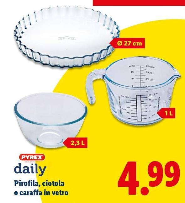 Pyrex - Daily Pirofila, Ciotola O Caraffa In Vetro