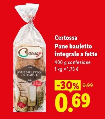 Certossa - Pane Bauletto Integrale A Fette