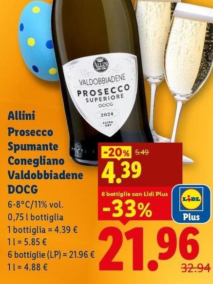 Allini - Prosecco Spumante Conegliano Valdobbiadene DOCG