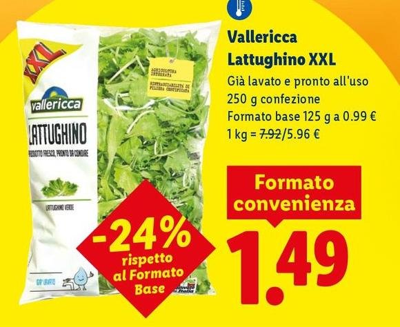 Vallericca - Lattughino Xxl