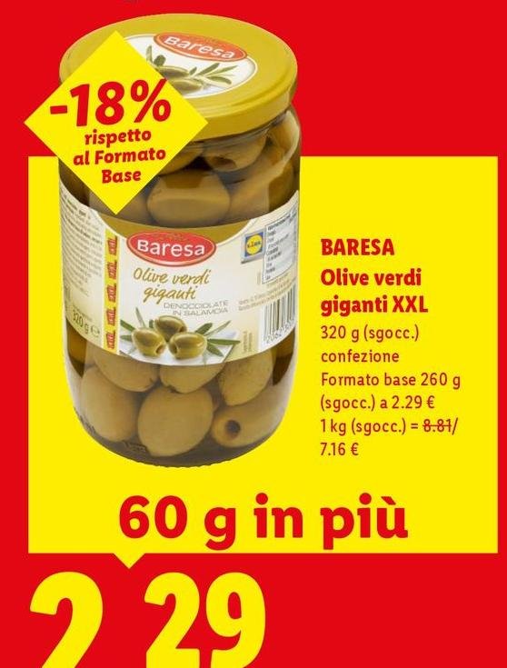Baresa - Olive Verdi Giganti XXL