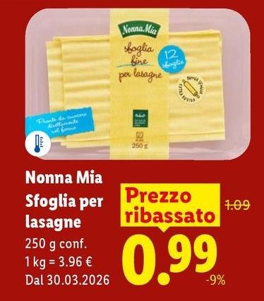 Nonna Mia - Sfoglia Per Lasagne