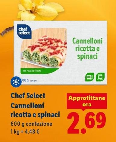 Chef Select - Cannelloni Ricotta E Spinaci
