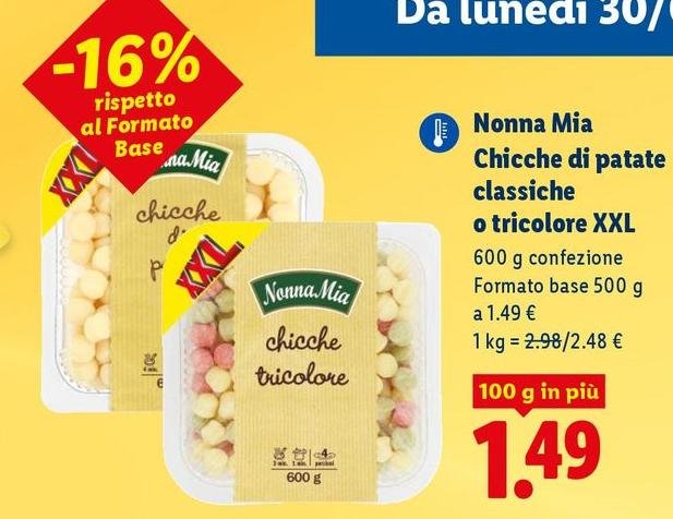 Nonna Mia - Chicche Di Patate Classiche O Tricolore Xxl