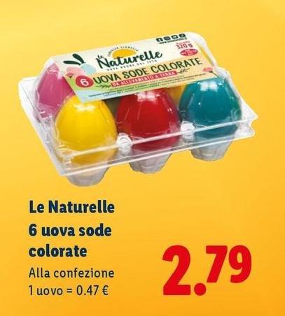 Le Naturelle - 6 Uova Sode Colorate