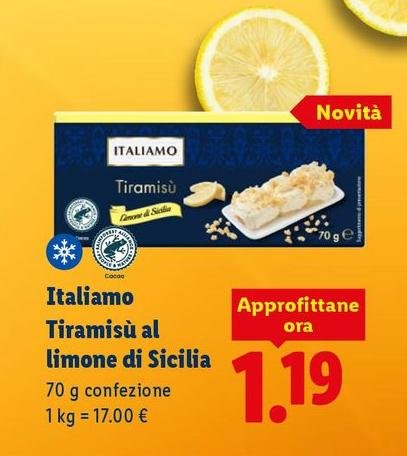 Italiamo - Tiramisu Al Limone Di Sicilia