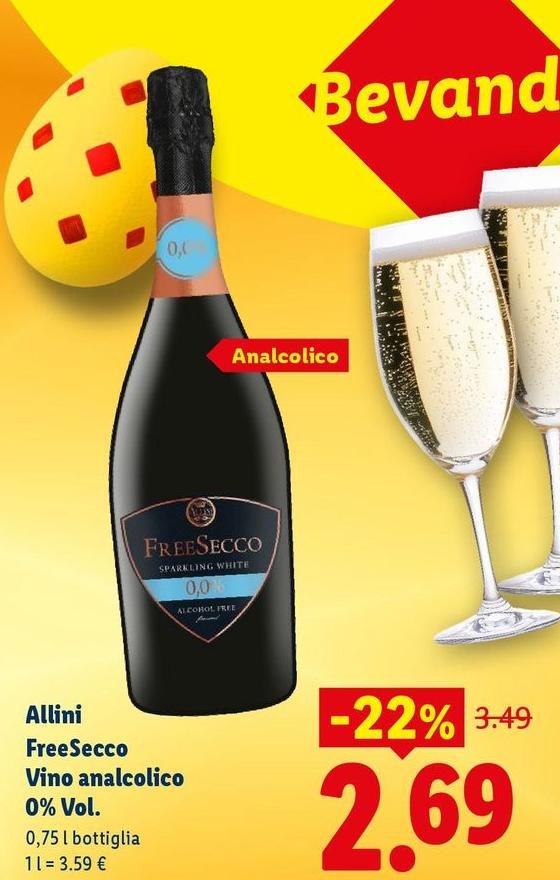 Allini - FreeSecco Vino Analcolico 0% Vol.