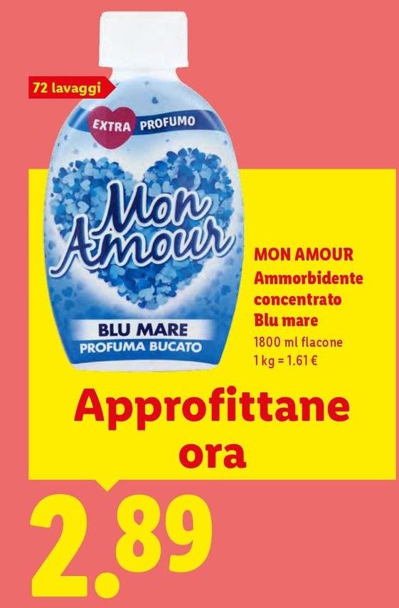 Mon Amour - Ammorbidente Concentrato Blu Mare