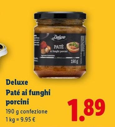 Deluxe - Pate Ai Funghi Porcini